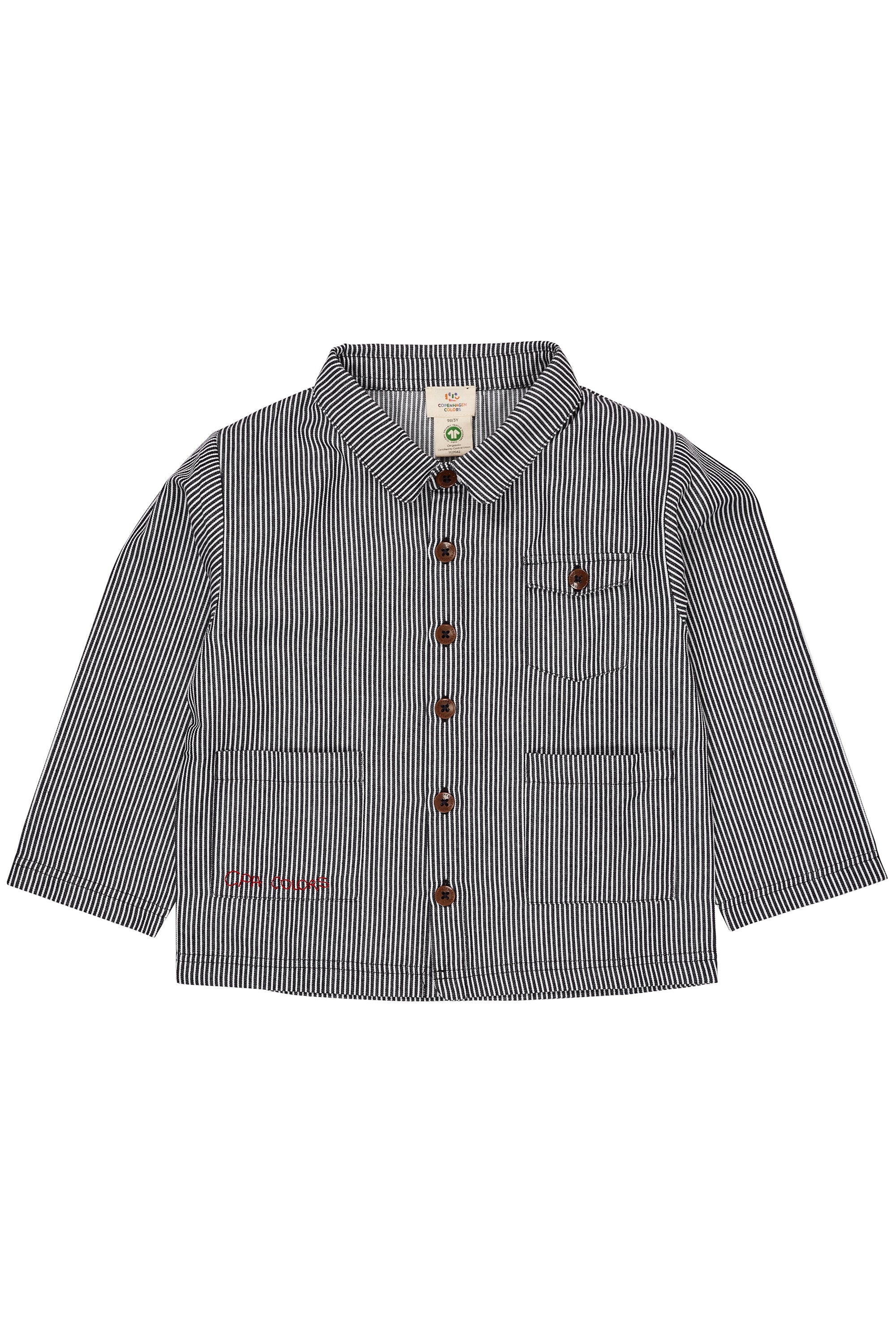 Copenhagen Colors Jakke - STRIPED TWILL JACKET W POCKETS str. 110