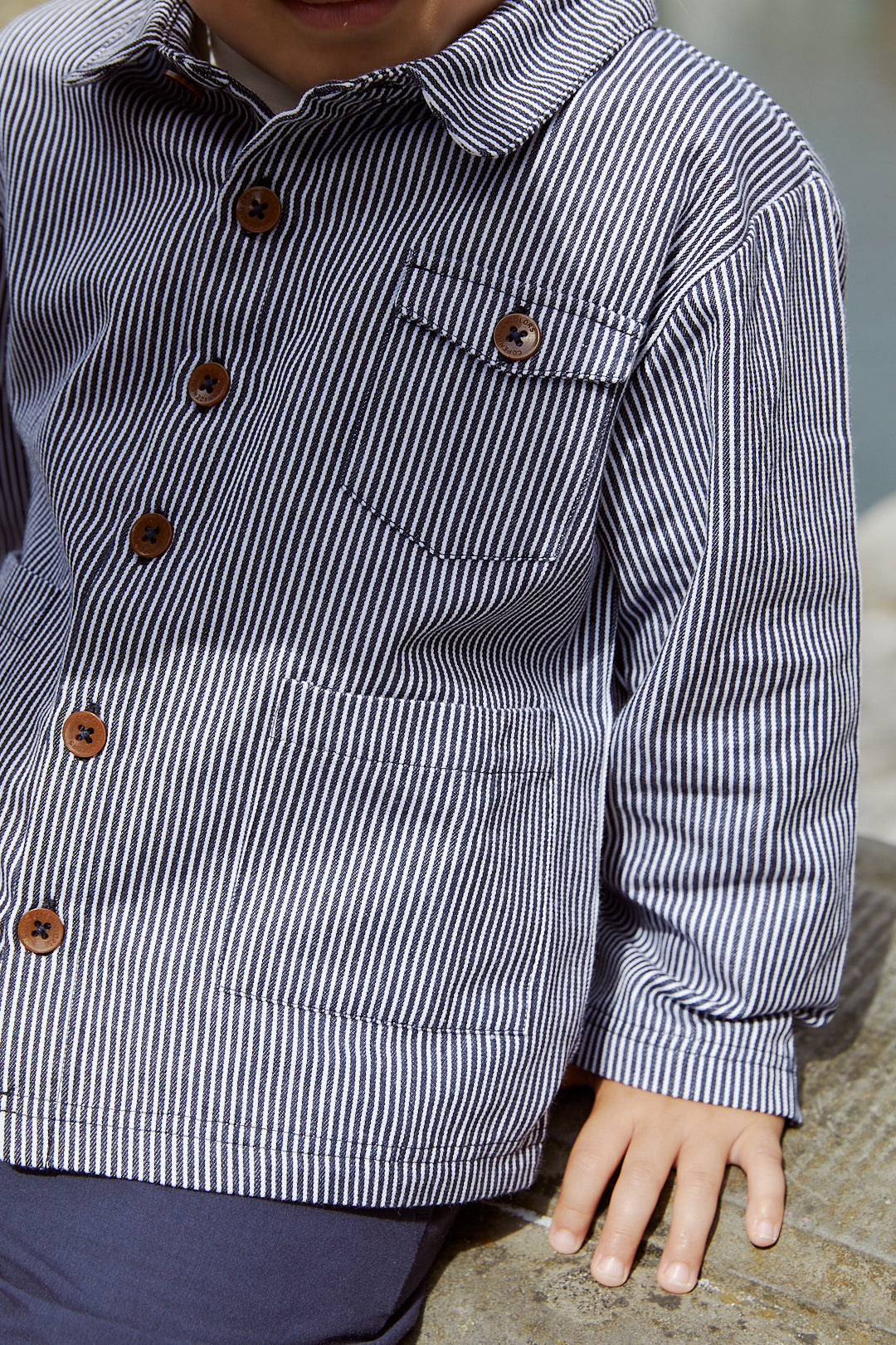 Copenhagen Colors Jakke - STRIPED TWILL JACKET W POCKETS str. 110