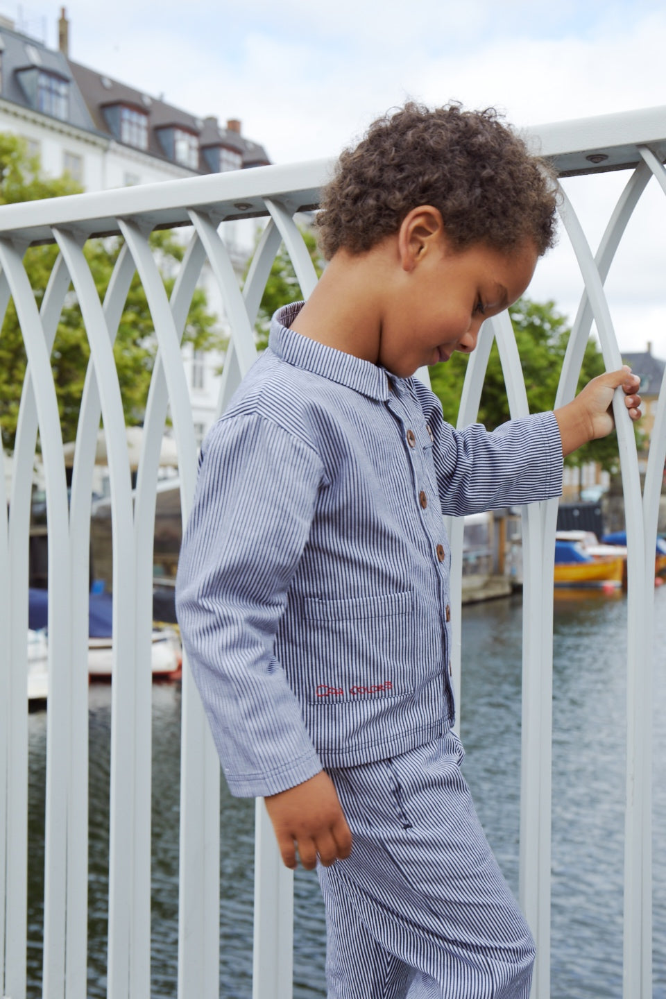 Copenhagen Colors Jakke - STRIPED TWILL JACKET W POCKETS str. 110