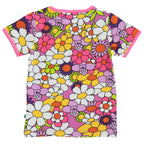 str. 2-3 år - Småfolk - T-shirt med blomster
