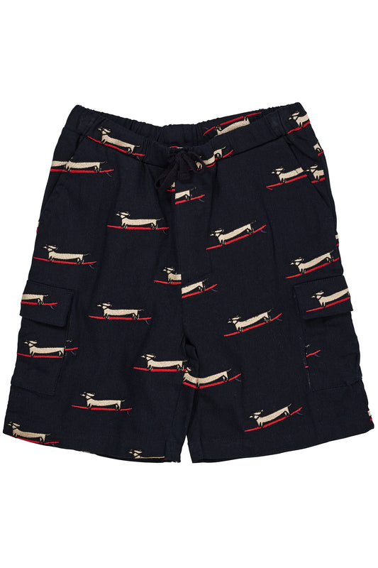 Copenhagen Colors Shorts - TWILL SHORTS W POCKETS AND EMBROIDERY