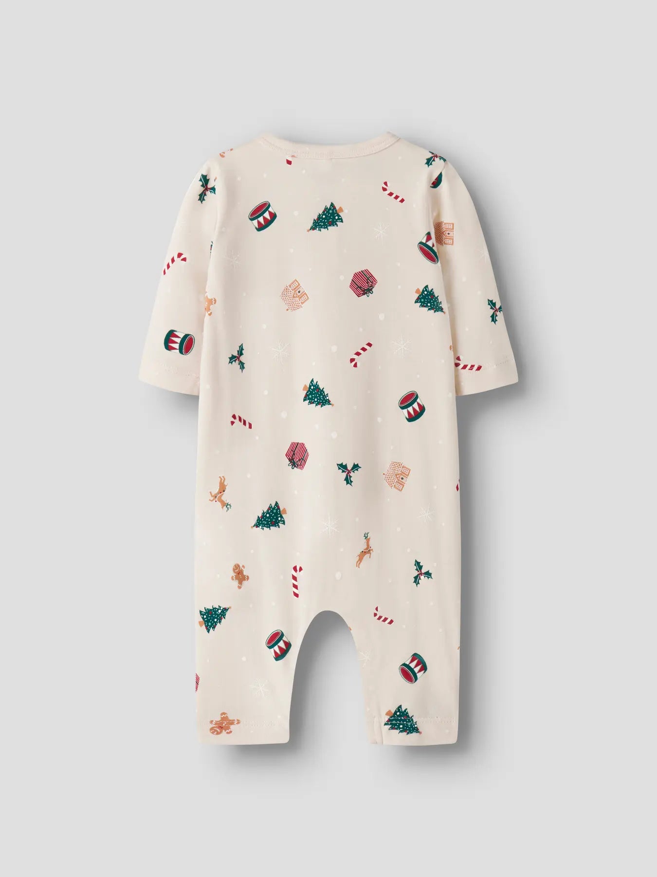 NAME IT - NBNVISMAS LS NIGHTSUIT Hvid