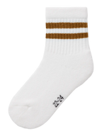 Name it - Jans Strømpe - Bright White Dull Gold