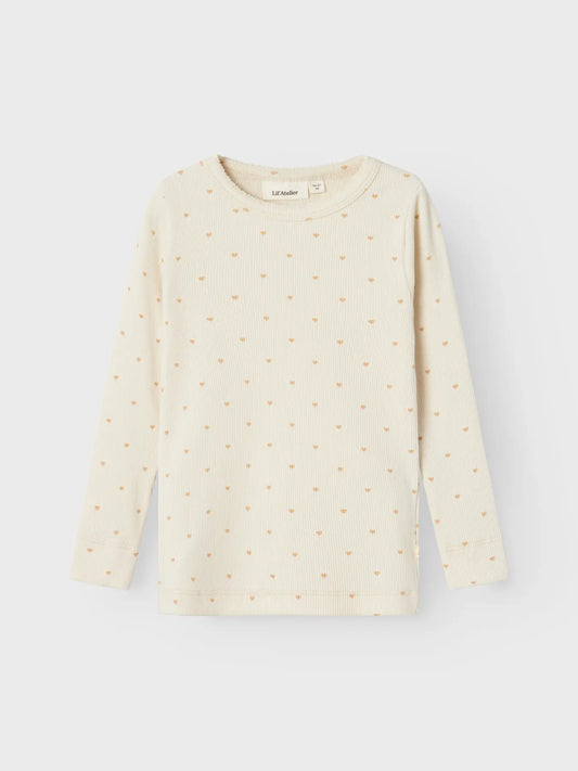 Lil'Atelier - NMFGAGO LS SLIM TOP Hjerte